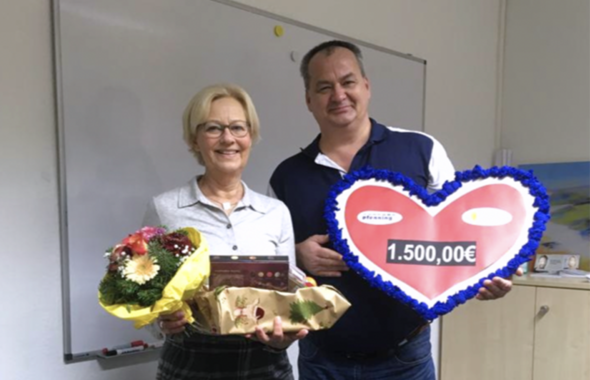 Donation for children with cancer at Münster University Hospital