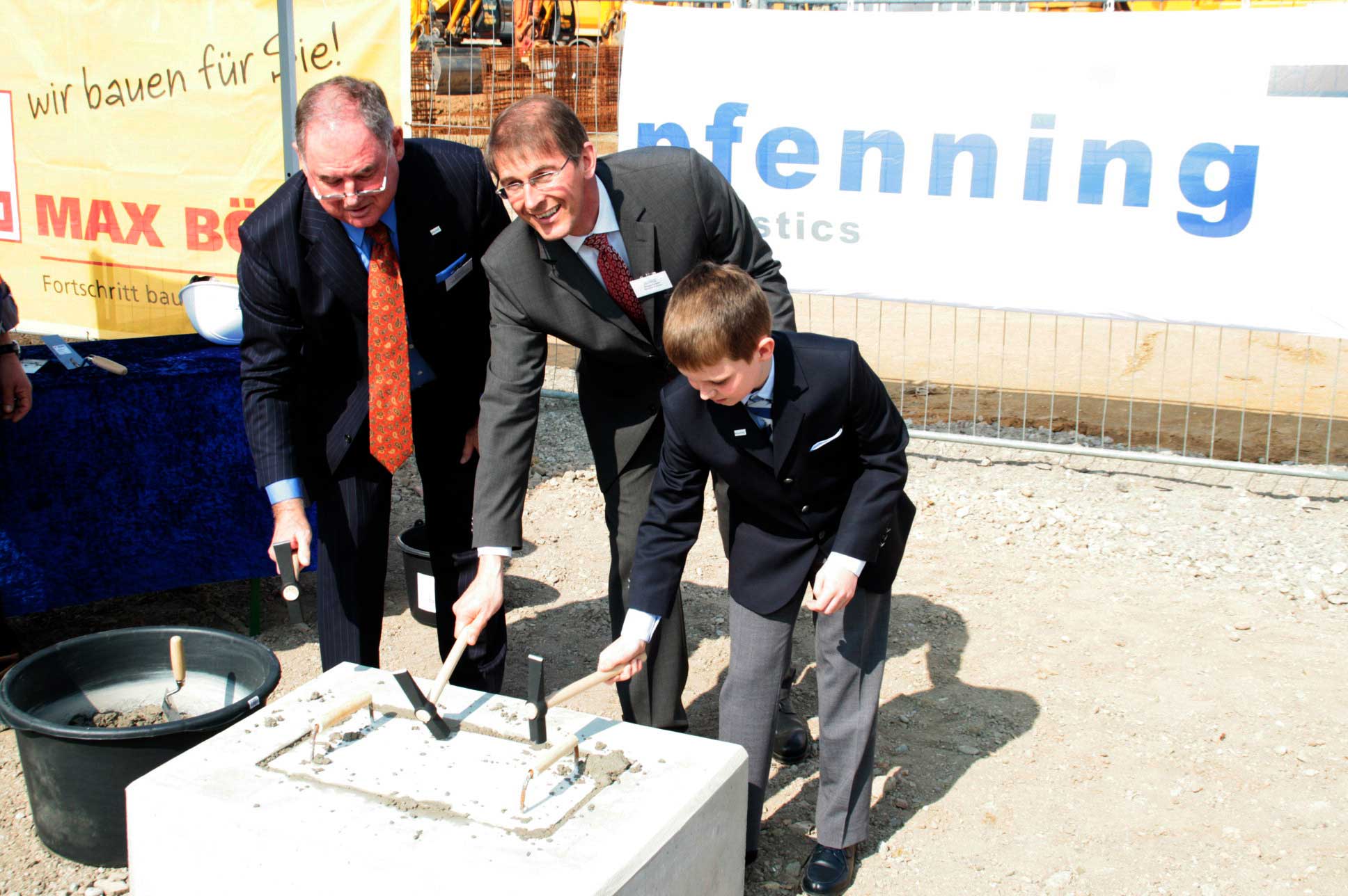 Grundsteinlegung für neues Logistikzentrum Heddesheim