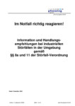 Incident brochure Heddesheim: Behavior during incidents